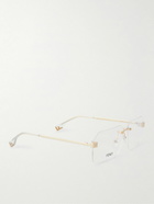 Fendi - Square-Frame Gold-Tone Optical Glasses