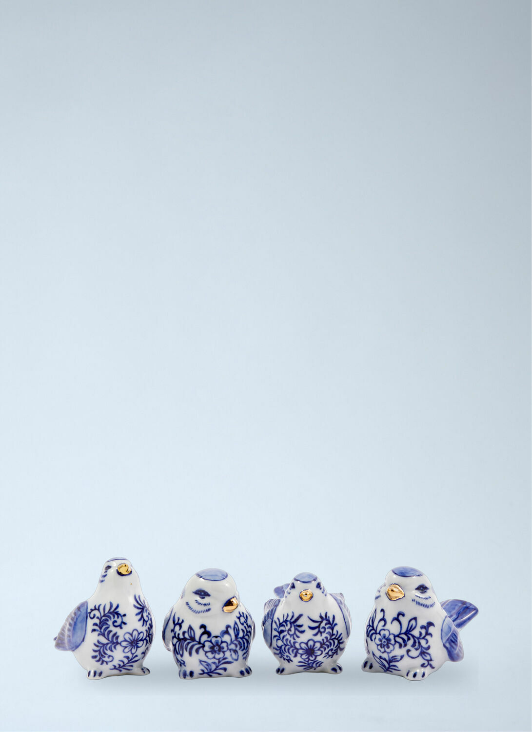 POLSPOTTEN Porcelain Bird Figurine Set