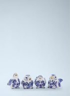POLSPOTTEN Porcelain Bird Figurine Set
