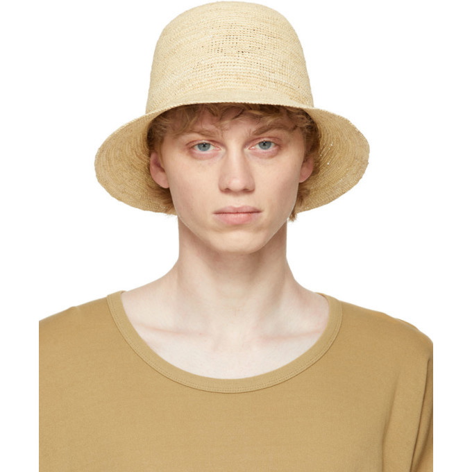 Photo: Jan-Jan Van Essche Beige Straw Crochet 7 Hat