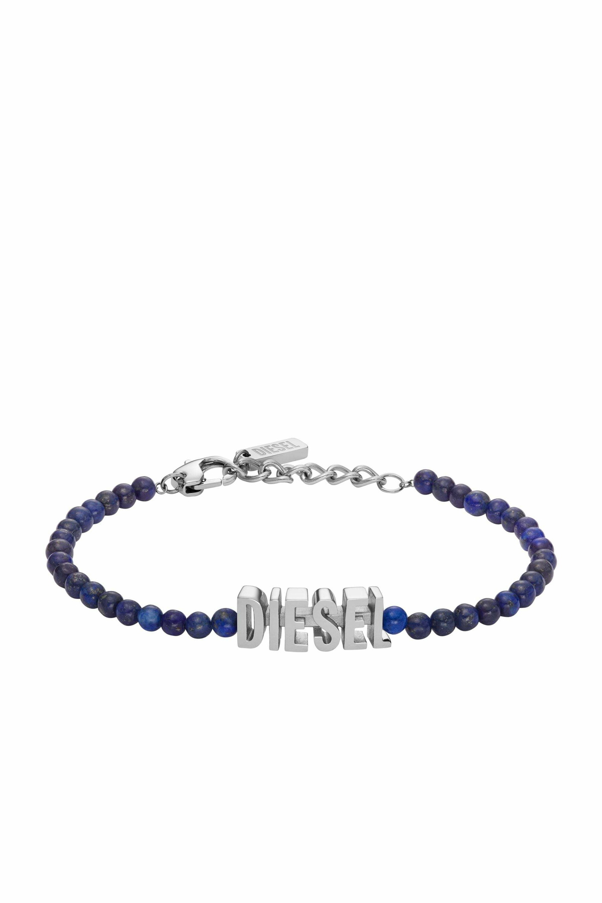 Diesel Blue Agate Beaded Bracelet - Bracelets - Unisex - Blue