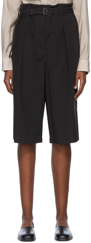 Photo: LEMAIRE Black Cotton Shorts