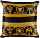 Versace White & Black 'I Love Baroque' Reversible Cushion