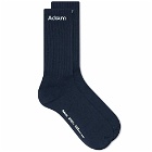Adsum Men's Classic Logo Sock in Dark Navy