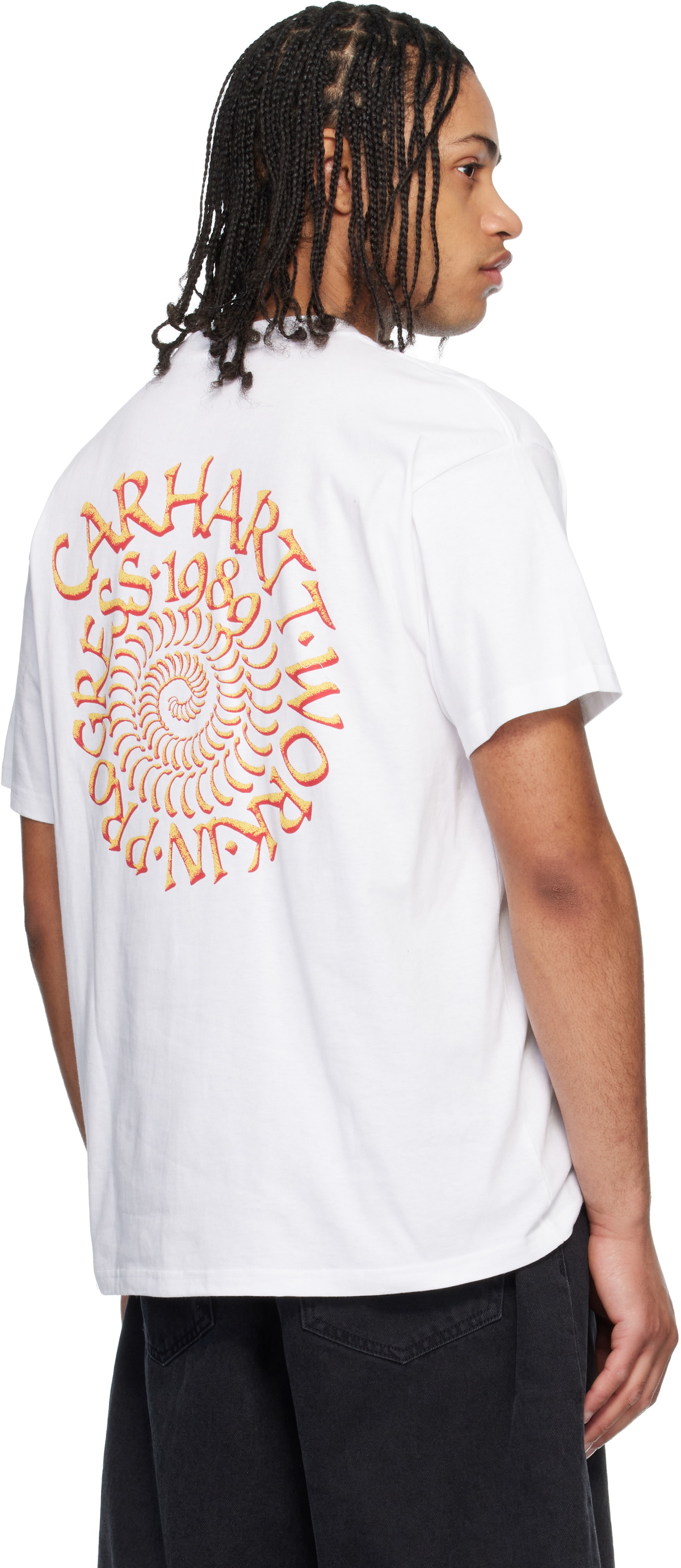 Carhartt Work In Progress White Spirals T-shirt