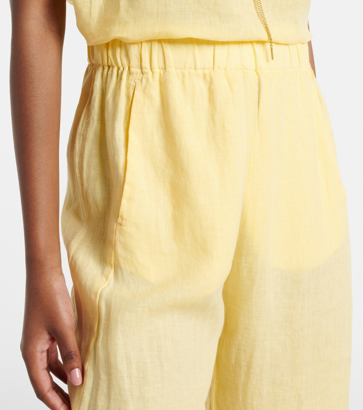 Velvet Lola linen wide-leg pants