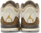 Nike Jordan Kids Beige Air Jordan 3 Retro Big Kids Sneakers