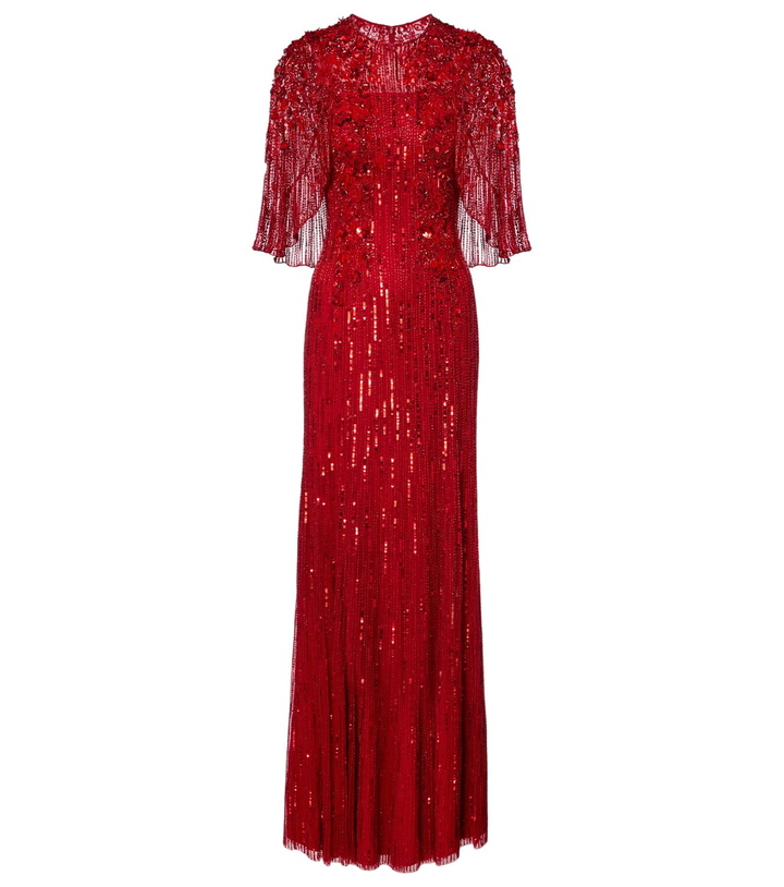 Photo: Jenny Packham Violetta embellished caped gown