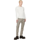Rick Owens Gray Tower Heizer Cargo Pants