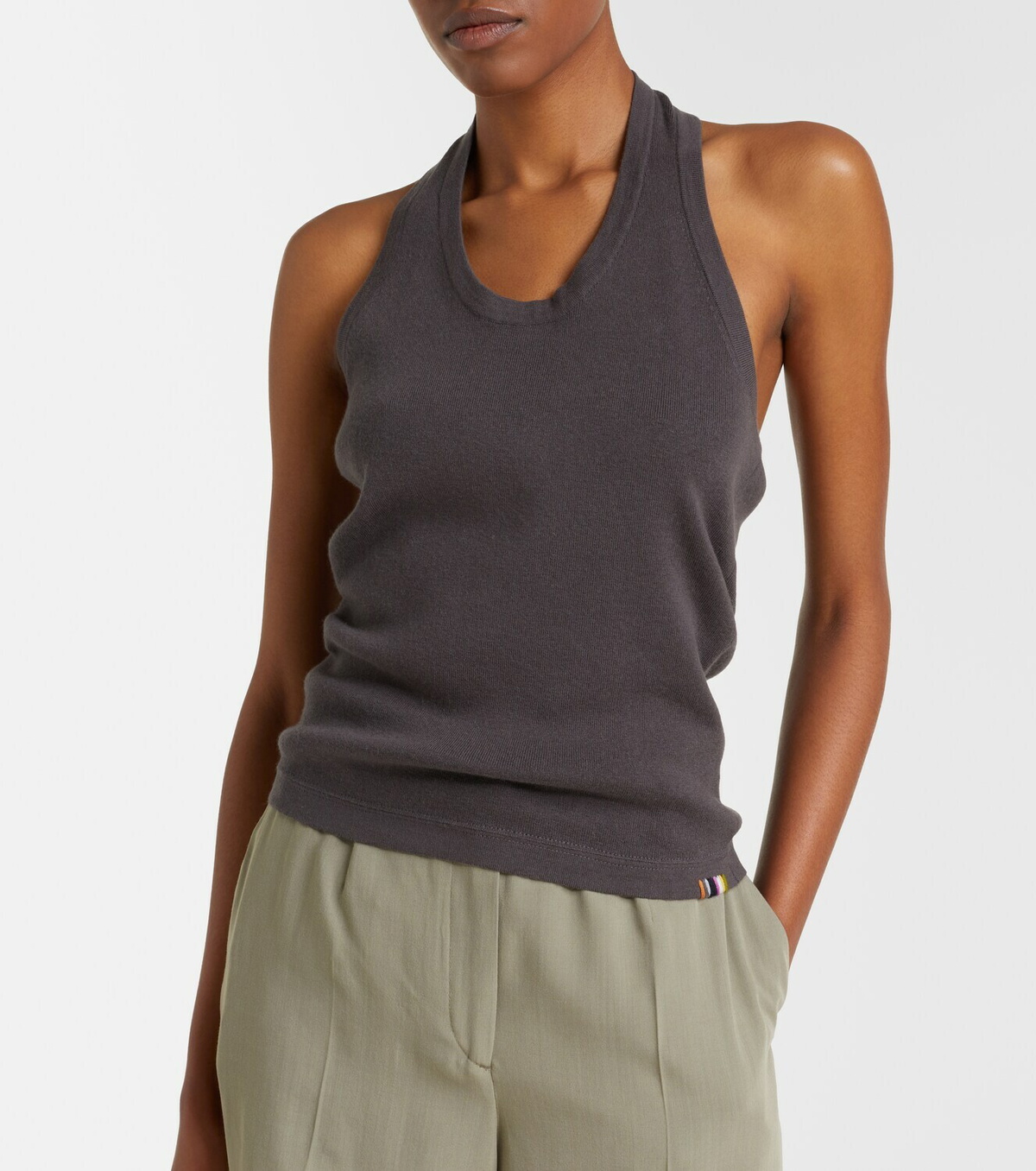 Extreme Cashmere N°409 Jerry cotton and cashmere tank top