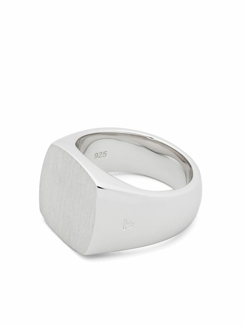 Tom Wood Sterling Silver Cushion Satin Ring