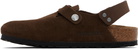 Birkenstock Brown Regular Tokio Slip-on Loafers