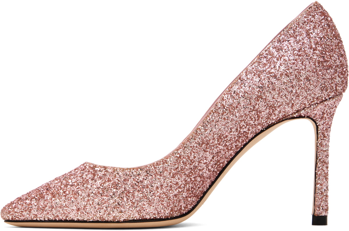 【新品未使用】完売品 JIMMY CHOO Romy 60 pink 35.5 Jimmy Choo Romy 60 Platinum/ Flamingo Size34