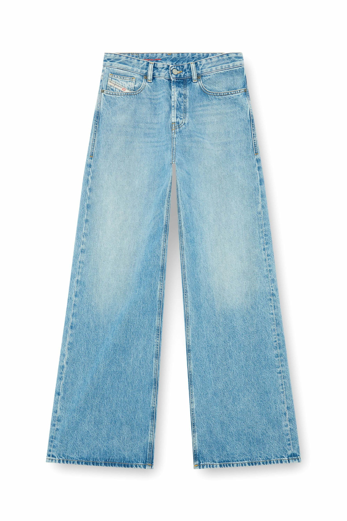 Diesel Relaxed Jeans Low Waist 1996 D-Sire, Light blue, Button fly