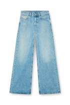Diesel Relaxed Jeans Low Waist 1996 D-Sire, Light blue, Button fly