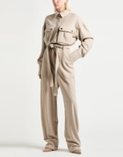 The Andamane Womens Jumpsuit in Beige