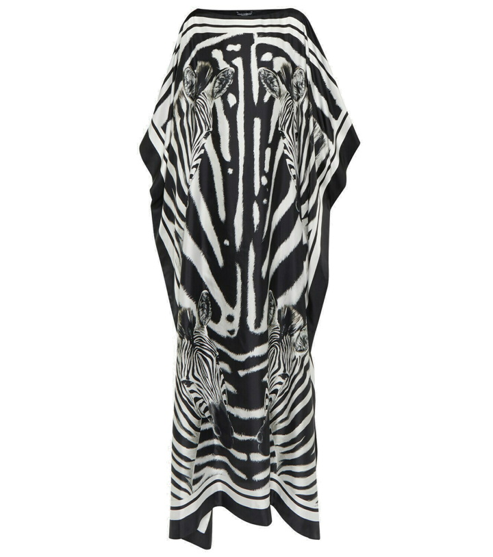 Photo: Dolce&Gabbana - Zebra-print silk gown