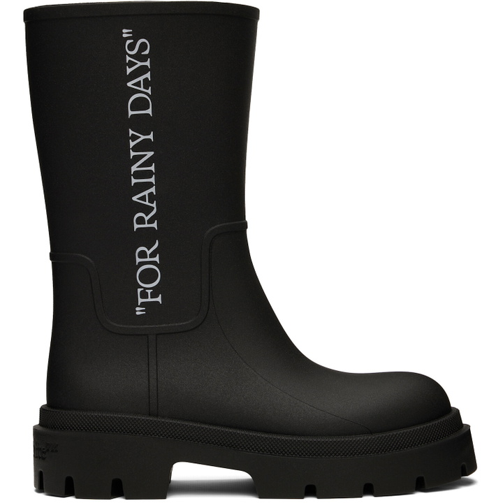 Photo: Off-White Black Reboot 'Rainy Days' Boots