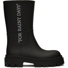 Off-White Black Reboot 'Rainy Days' Boots