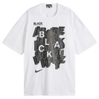 Comme des Garçons Black Men's x Nike T-Shirt in White/Black