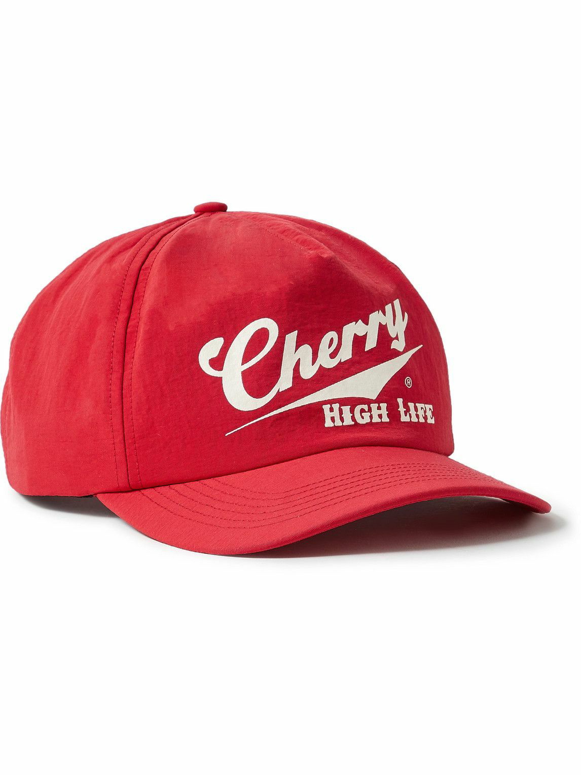 CHERRY LA - Logo-Print Twill Trucker Hat CHERRY LA