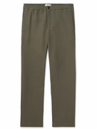 Mr P. - Edward Straight-Leg Waffle-Knit Organic Cotton Suit Trousers - Green