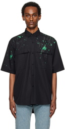 Moschino Black Painted Effect Shirt