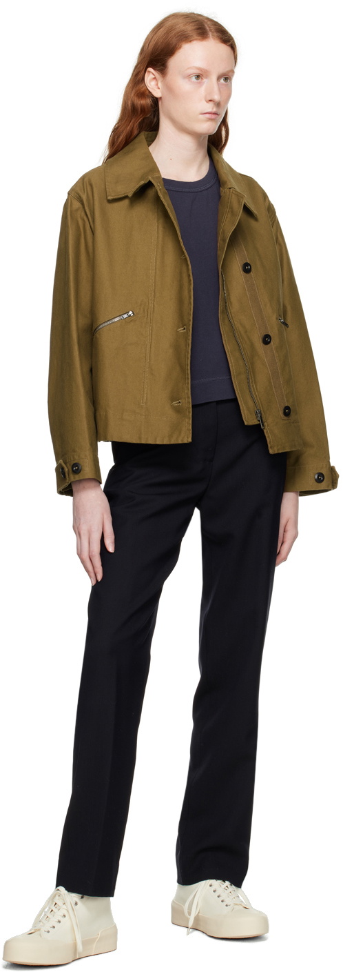Margaret Howell Black Tapered Trousers