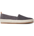 Mulo - Suede Espadrilles - Blue