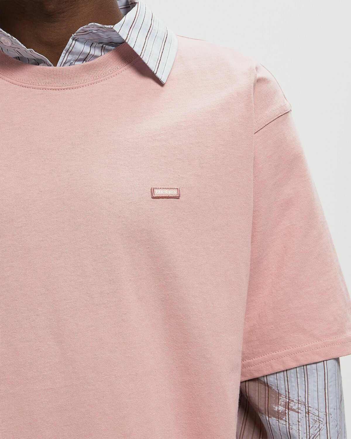 DICKIES CLANCY HEAVYWEIGHT SS TEE pink Mens Shortsleefe