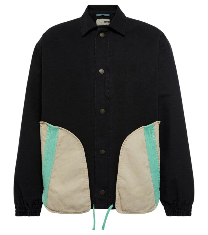 Photo: Incotex x Facetasm Colorblocked cotton jacket