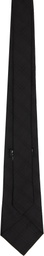 Comme des Garçons Homme Deux Black Medium Check Silk Tie