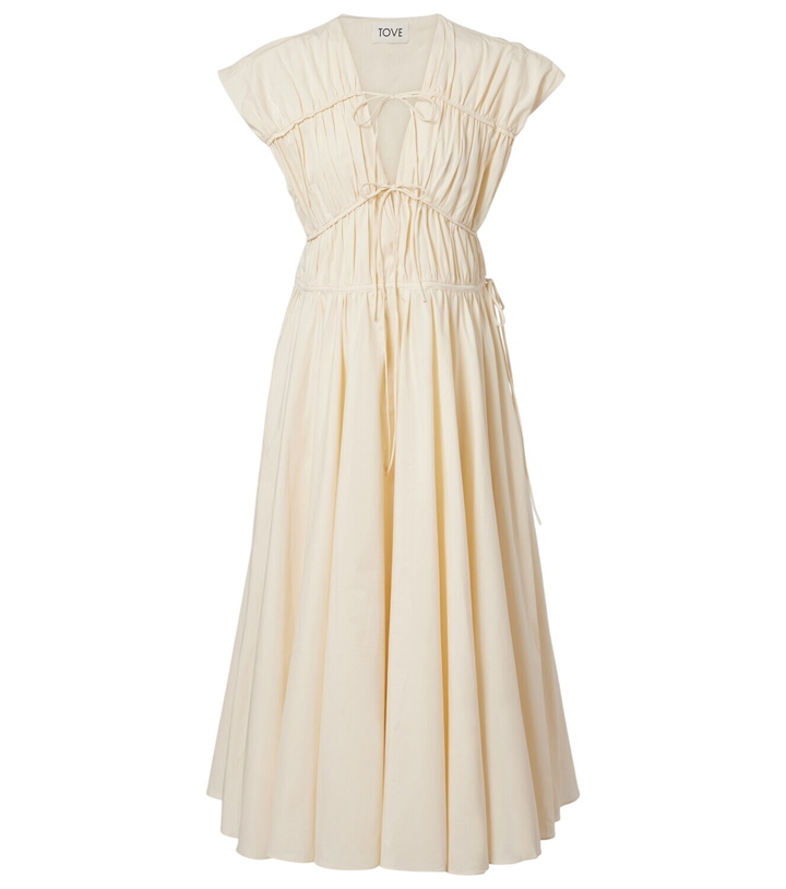 Photo: Tove Ceres gathered cotton midi dress