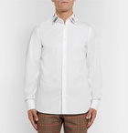 Gucci - Duke Slim-Fit Embroidered Cotton-Poplin Shirt - Men - White