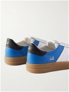 Dunhill - Court Legacy Leather and Suede Sneakers - Blue