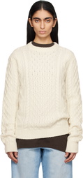 Guest in Residence Off-White Allday Cable Crew Sweater