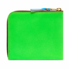 Comme des Garçons SA3100SF Super Fluro Wallet in Orange/Green