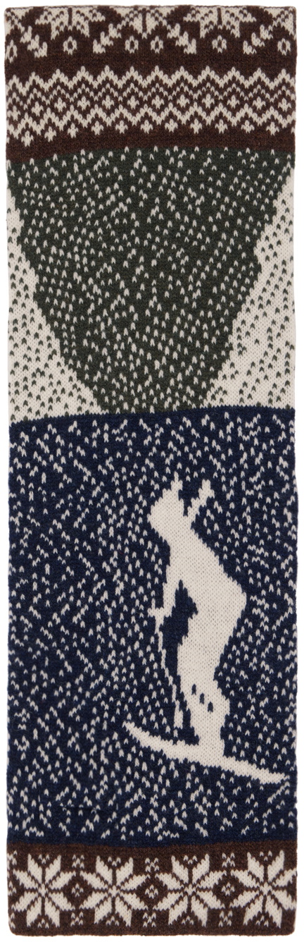 BEAMS PLUS Multicolor Nordic Scarf