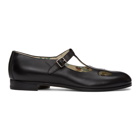 Gucci Black Mary Jane Cut-Out Loafers