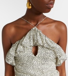 Marant Etoile Djimia halterneck cotton-blend top