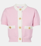 Patou Waffle-knit cotton cardigan