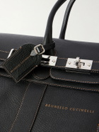 Brunello Cucinelli - Panelled Full-Grain Leather Weekend Bag