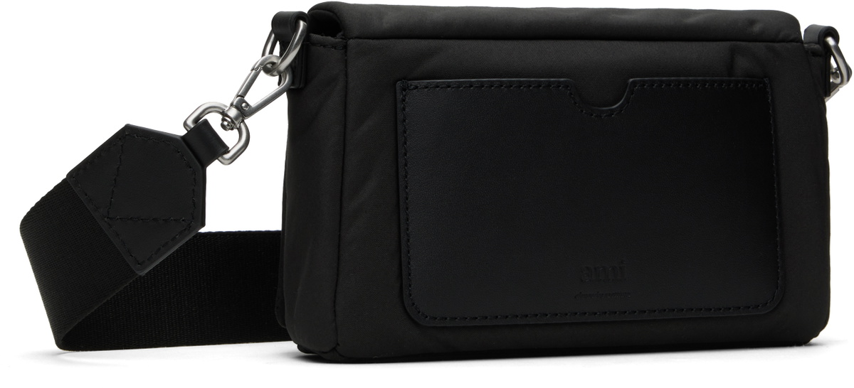 AMI Paris Black Ami de Coeur Lunch Box Bag