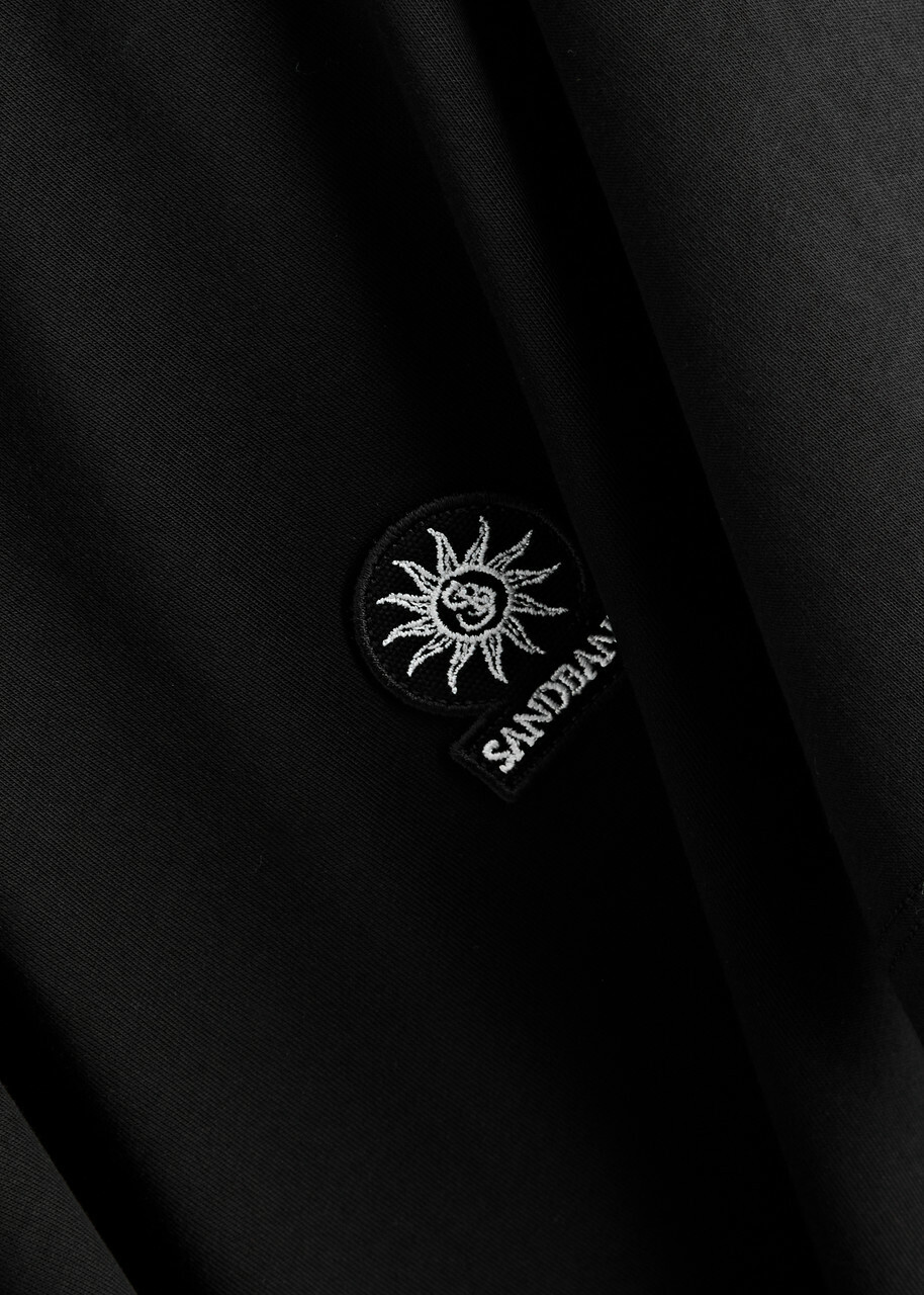 Sandbanks Logo Cotton T-shirt Black