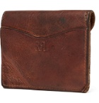 RRL - Burnished-Leather Cardholder - Brown