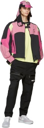 Nike Pink & Black AMBUSH Edition Satin Bomber Jacket