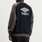 Umbro Men's x WOEI Crew Sweatshirt in Black/Grey