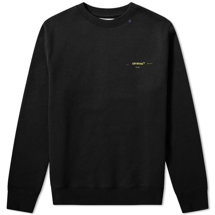 Photo: Off-White Acrylic Arrows Slim Crew Sweat