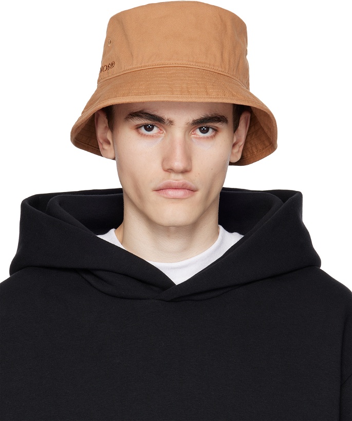 Photo: Acne Studios Brown Embroidered Bucket Hat