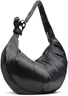 HELIOT EMIL Silver Liquid Metal Maxi Crossbody Bag
